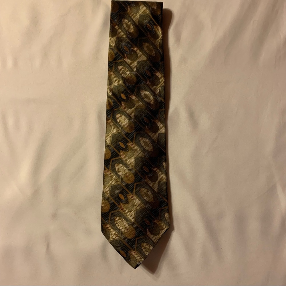 Bachrach Men's Necktie In Geo Pattern Multi-Color - image 2
